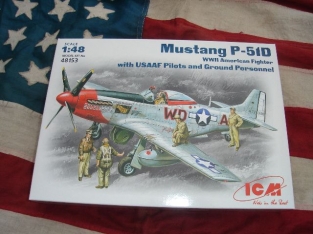 ICM 48153  P-51D-20 Mustang met USAF grond crew